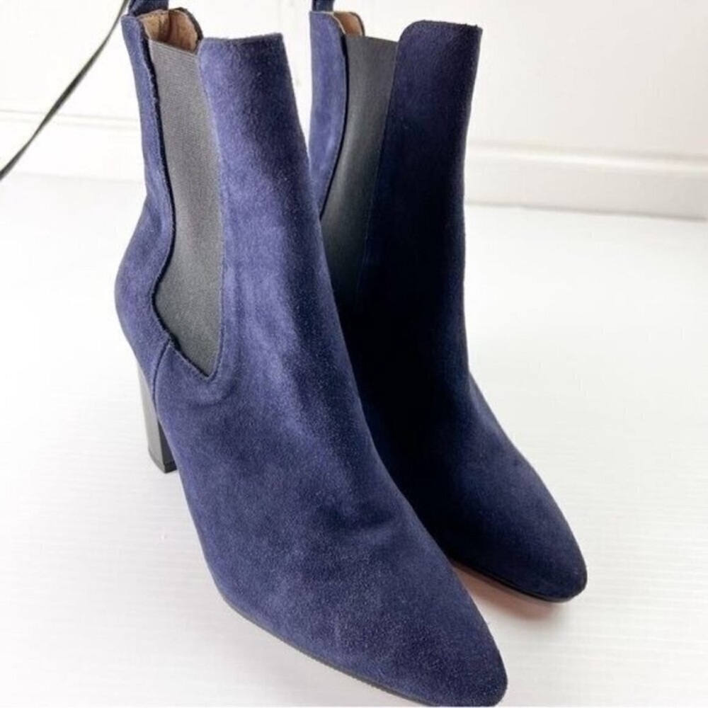 Antonio De Faria Blue Suede Boots - Like New Size 9.5